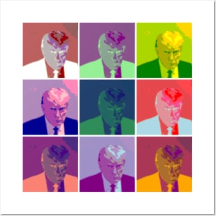 Trump Mugshot (Warhol Style) Posters and Art